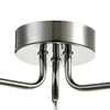 Feya 3 Light Semi Flush Polished Chrome With Smoked Glass close view picture of the fitting