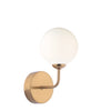 Feya Wall Light Antique Bronze/Opal Glass picture with switched on light