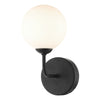 Feya Wall Light Black/Opal Glass picture on the white background