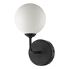 Feya Wall Light Black/Opal Glass picture with switched off light