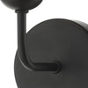 Feya Wall Light Black/Opal Glass close view picture of the fitting