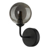 Feya Wall Light Black/Smoked Glass made in a modern design