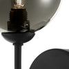 Feya Wall Light Black/Smoked Glass close view picture of glass shade