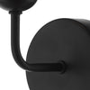 Feya Wall Light Black/Smoked Glass close view picture of the fitting