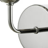 Feya Wall Light Polished Chrome With Smoked Glass close view picture of the polished chrome fitting