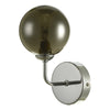 Feya Wall Light Polished Chrome With Smoked Glass made in a modern design