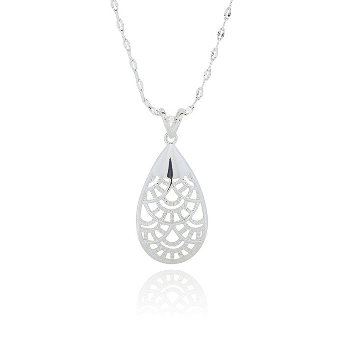 Filigree Teardrop Necklace