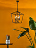 Fionn 4 Light Pendant Matt Black - Pendant Light Ceiling Fitting