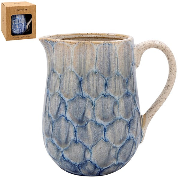 Fish Scale Tortoiseshell Jug Blue