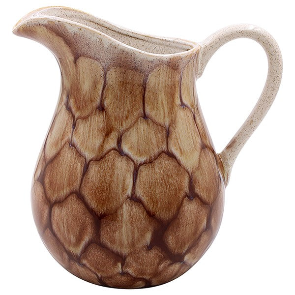Fish Scale Jug Brown Medium