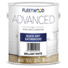 Fleetwood Advanced Quick Drying Satinwood White photo on the white background