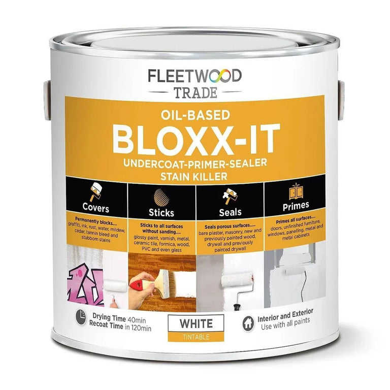 Fleetwood Bloxx-It Oil Based Primer, Undercoat and Sealer White