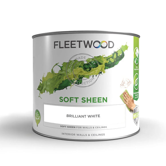 Fleetwood Premium Soft Sheen Brilliant White photo on the white background