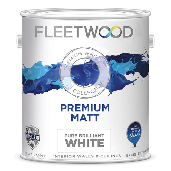 Fleetwood Premium Matt Brilliant White photo on the white background
