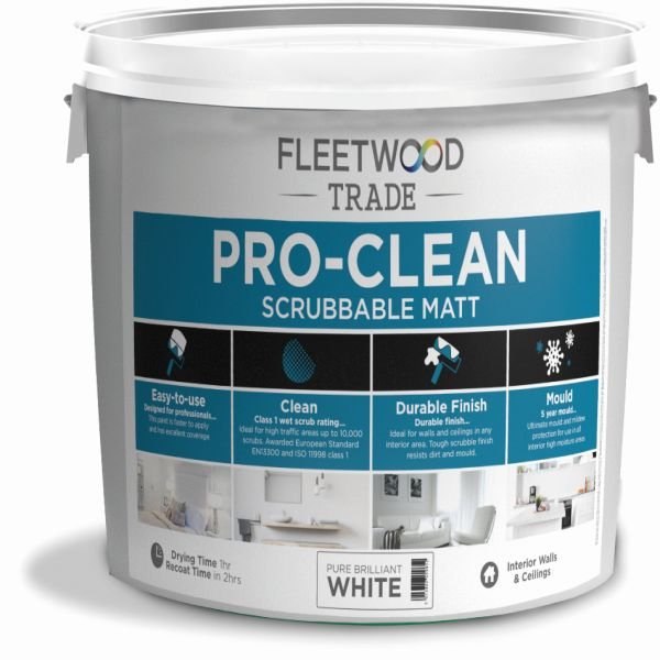 Fleetwood Pro-Clean Scrubbable Matt White