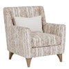 Fletcher Accent Chair in natural with loose back cushions