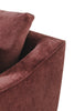 Fletcher Corner Sofa Left Hand Facing in Wine shown from an angle (5)