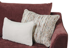 Fletcher Corner Sofa Left Hand Facing in Wine shown from an angle (6)