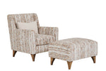Fletcher Footstool in Natural shown from the side (3)