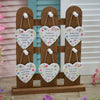 Elegant gift Floral Heart Hanger Wording Stand
