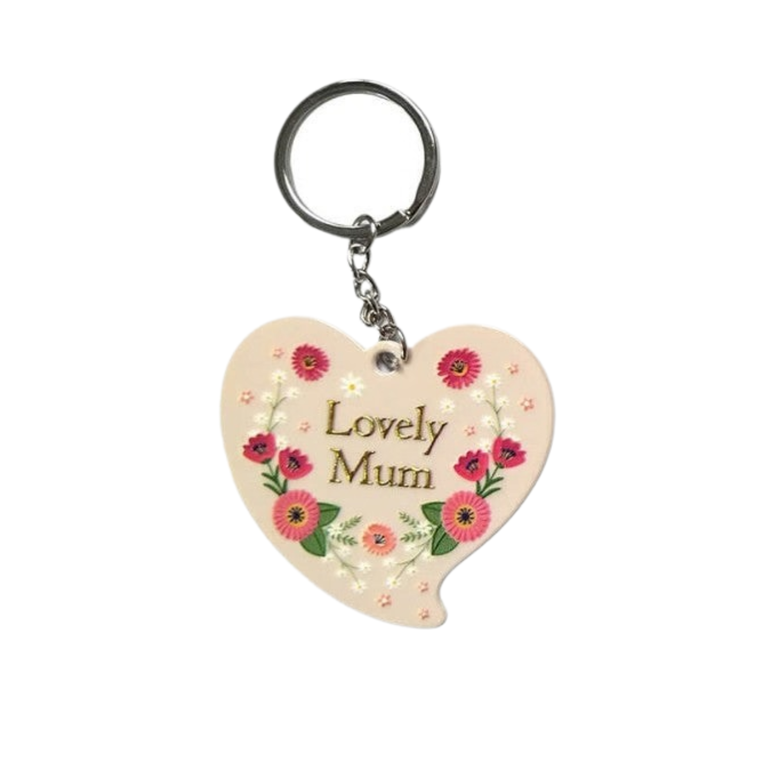 Floral Luxe Heart Keyring