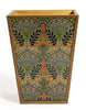 Floral Pattern Gold Waste Paper Bin - view 2