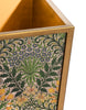 Floral Pattern Gold Waste Paper Bin - view 3