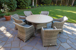 Florence Garden Table & Chairs Set top view picture of the set
