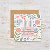 Flourish & Foliage Happy Birthday Cake Card