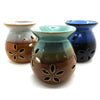 Stylish essential oil warmer Flower Ceramic Burner for modern interiors

