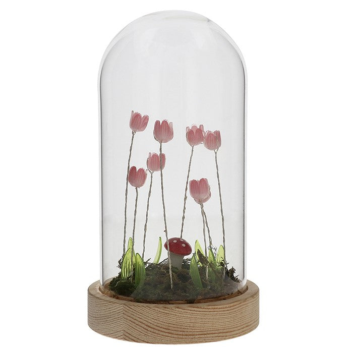 Flower Dell LED Dome Pink - Flower LED Dome Lighting