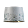 Beautiful Flower Drum Shade with Gold Inner for luxurious home lighting.