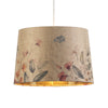 Elegant Flower Drum Shade with Gold Inner to enhance your lighting.