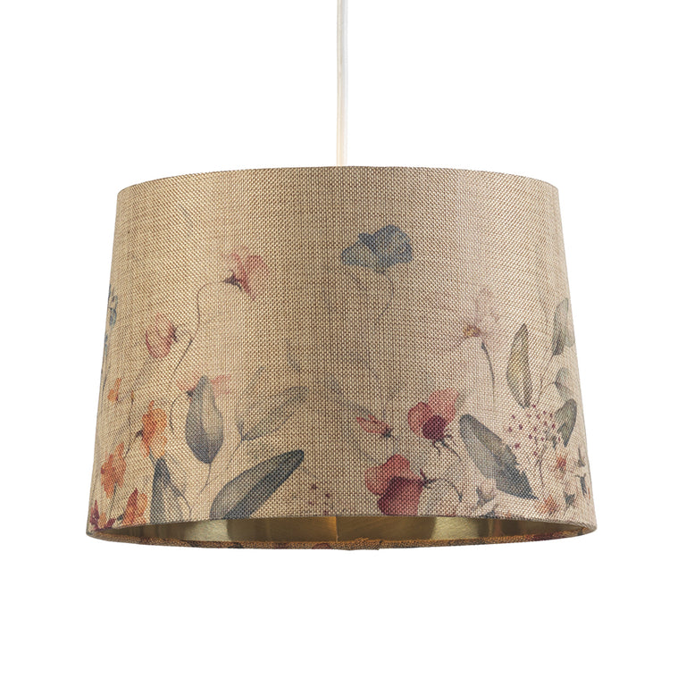 Flower Drum Shade with Gold Inner