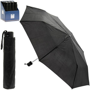 Elevate your rainy day essentials with the Folding Umbrella in classic black. Stay stylish and dry with this practical and compact umbrella. 