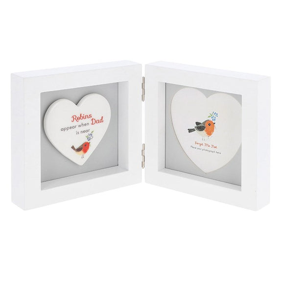 Forget Me Not Plaque & Photo Frame Dad tribute gift