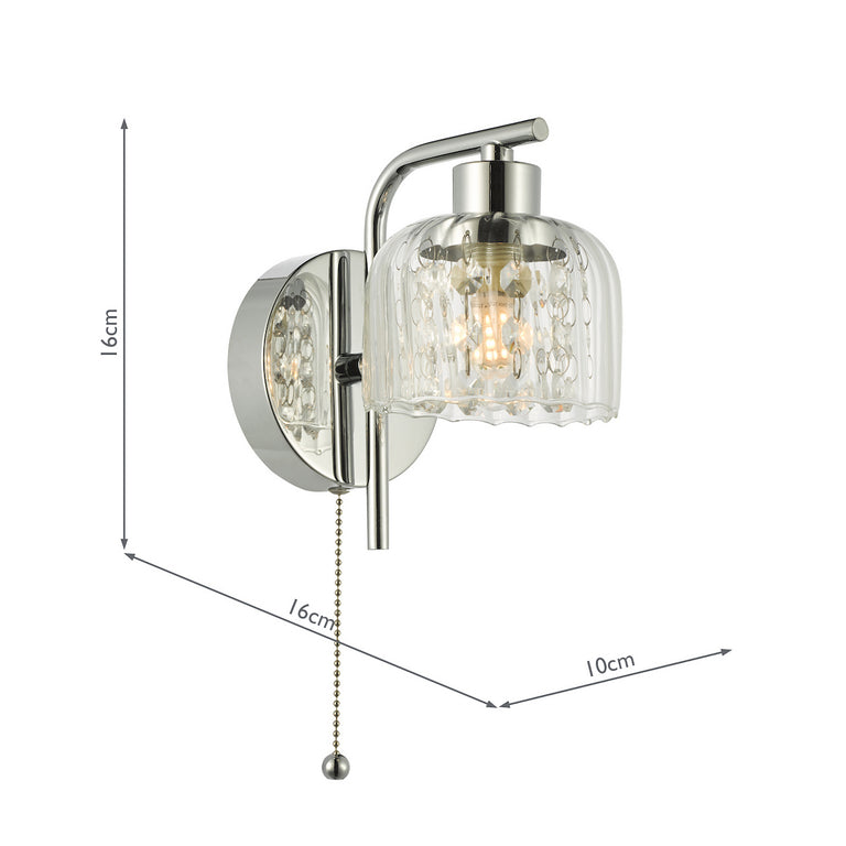 Forseti Bathroom Wall Light Polished Chrome - Bathroom Lighting Collection