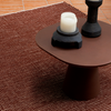 Brink & Campman Frame Plain Rug Brick close-up view picture of the woven patter