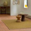 Brink & Campman Frame Plain Rug Mustard life style picture in the living room