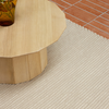 Brink & Campman Frame Plain Rug Natural close-up view picture of thwoven pattern
