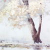 Framed Canvas Gilded Oak 120 X 90cm grey and brown wallart with a gold shimmering