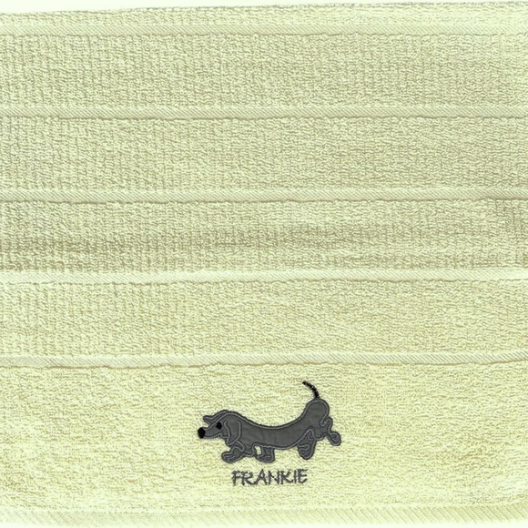 Kithen Towel Frankie Dog Green