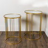 Freya Nest Of 2 Accent Table Gold side tables in a beautiful contemporary design