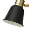 Fry Single Wall Spotlight Black & Rose Gold close view picture of the black shade
