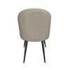 Gabi latte PU dining chair shown from the side (4)