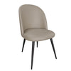 Gabi latte PU dining chair shown from the side (2)