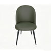 Green Gabi PU dining chair shown from the side (3)