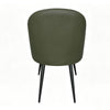 Green Gabi PU dining chair shown from the side (4)