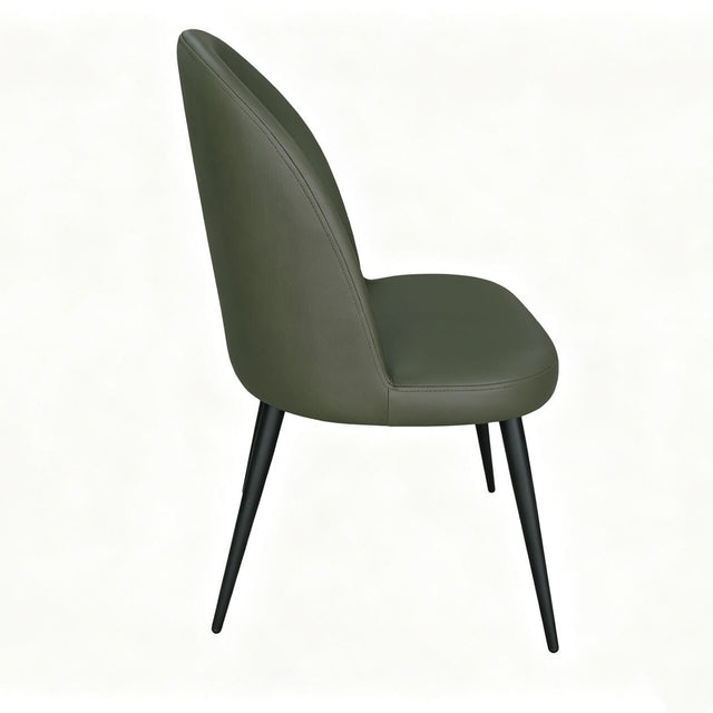 Gabi PU Faux Leather Dining Chair Green