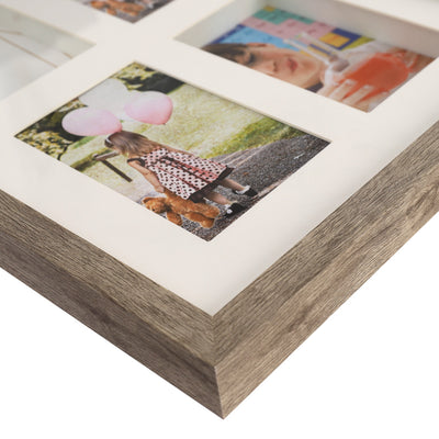 Gallery Collage Rustic Oak 4 Picture